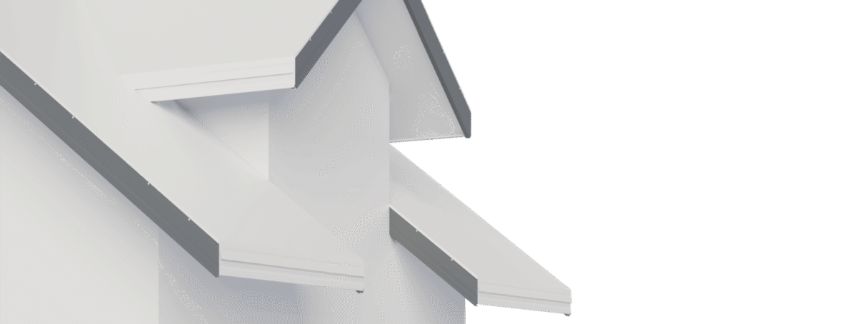 Lower barge flashing WD 150 L/R, WD 180 L/R