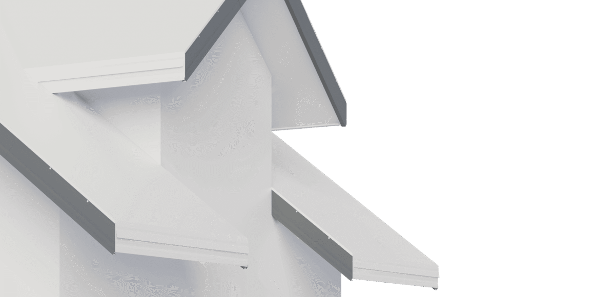 Lower barge flashing WD 150 L/R, WD 180 L/R